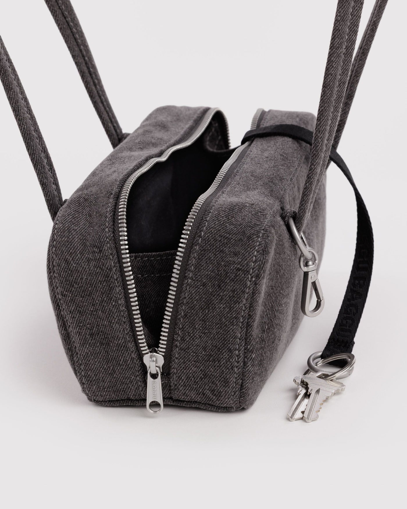 Small Denim Bowler Bag B9