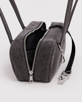 Small Denim Bowler Bag B9
