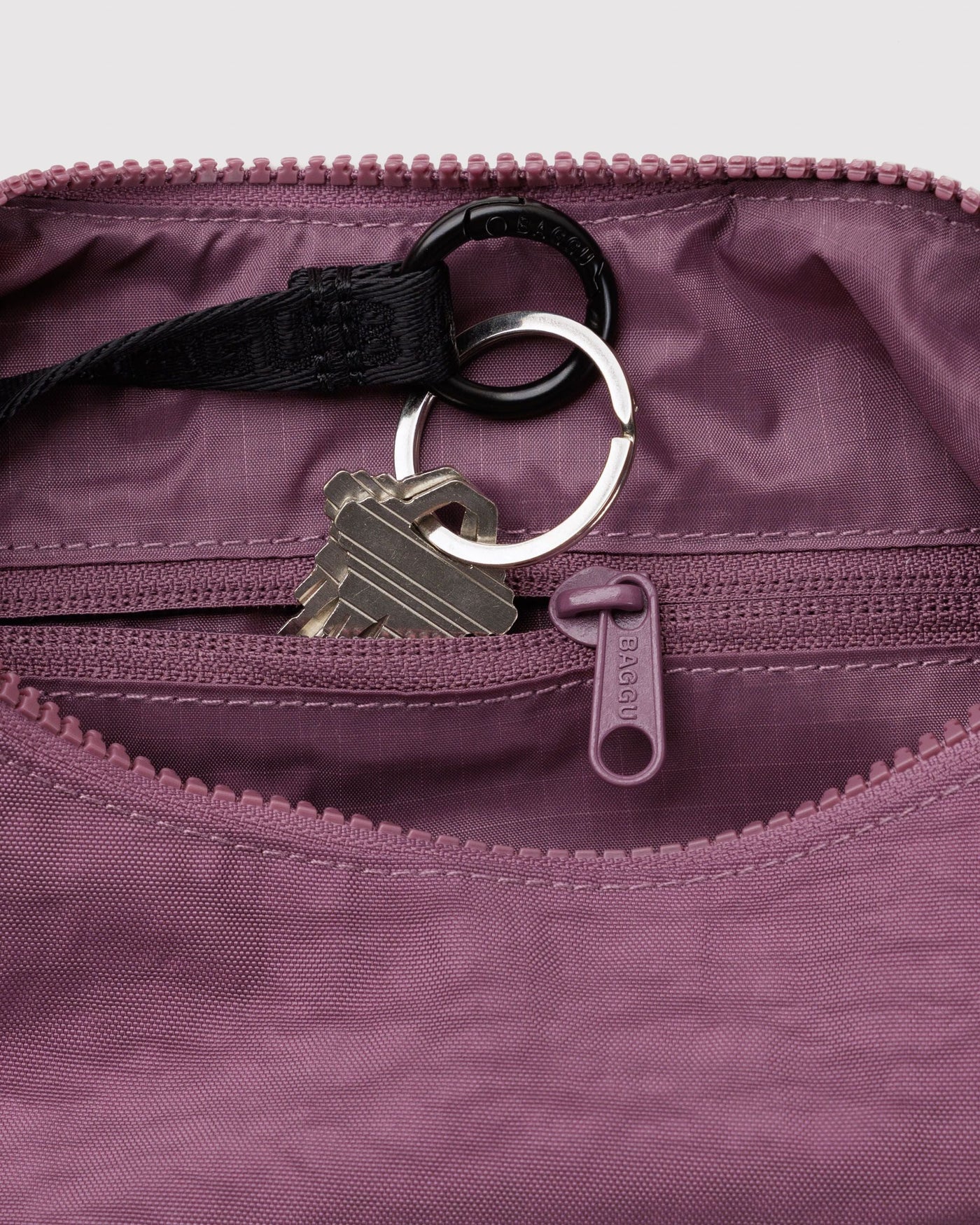 Small Nylon Crescent Bag J1