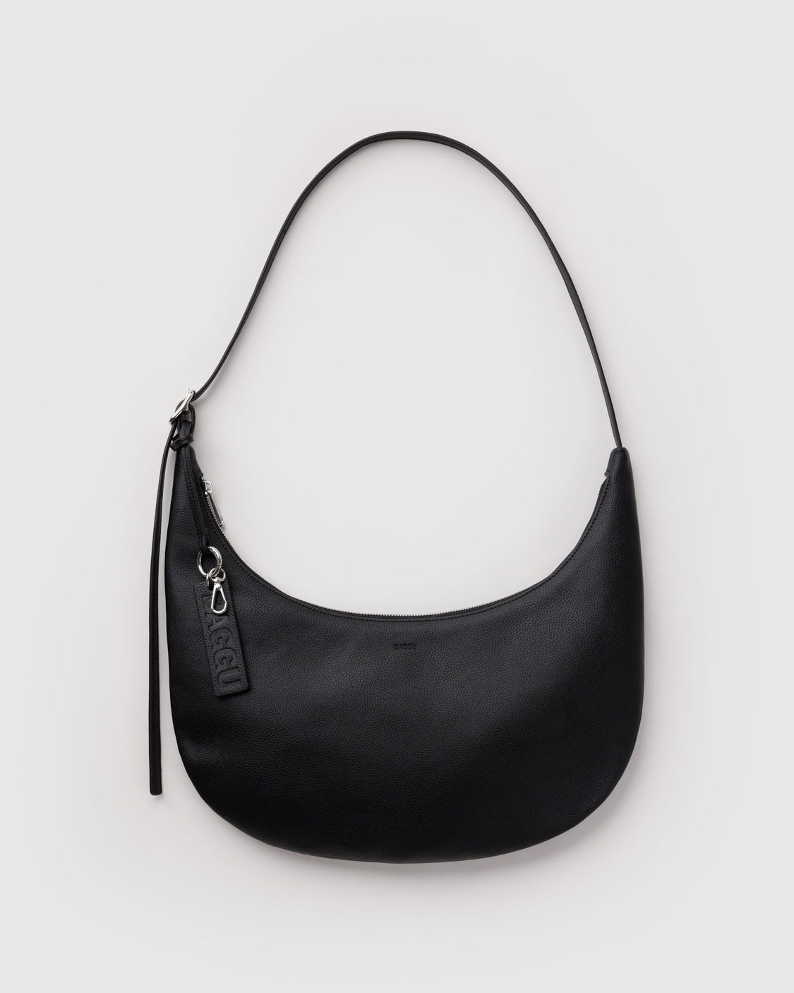 Medium Recycled Leather Flat Crescent Z2