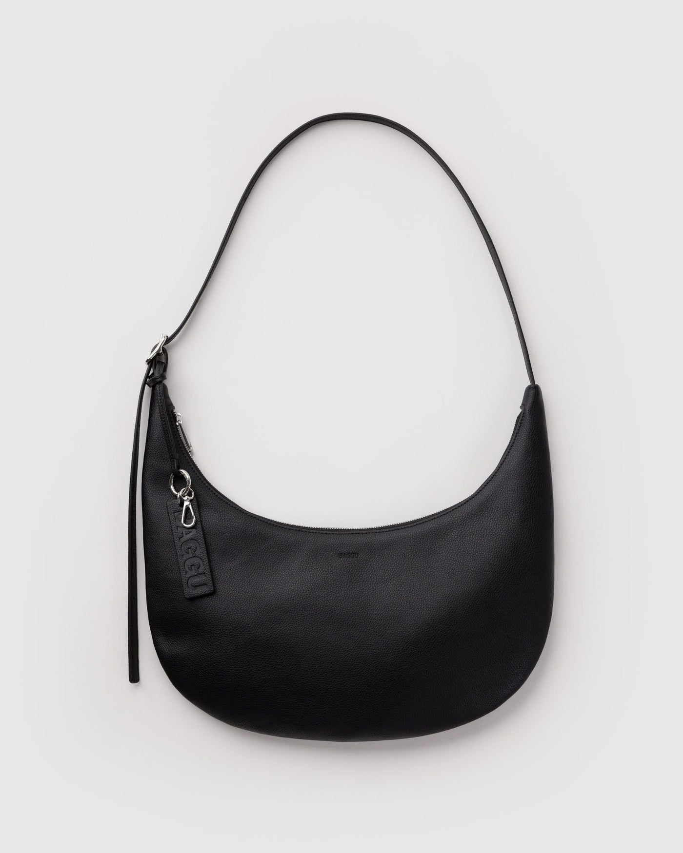 Medium Recycled Leather Flat Crescent Z2