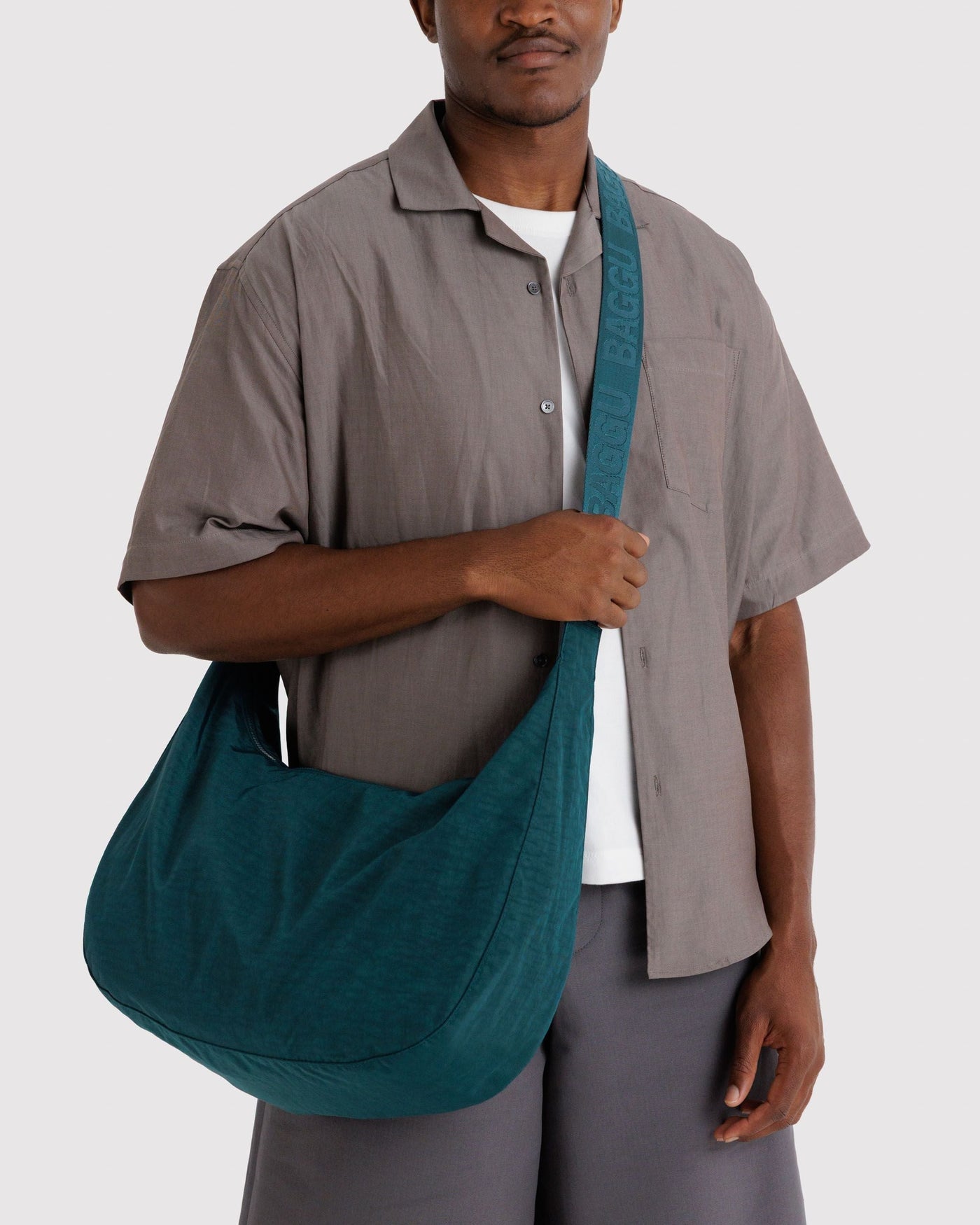Large Nylon Crescent Bag L9