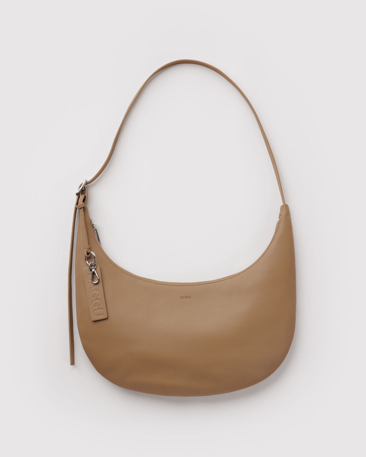 Medium Recycled Leather Flat Crescent Z2