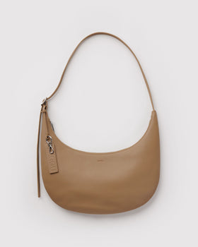 Medium Recycled Leather Flat Crescent Z2