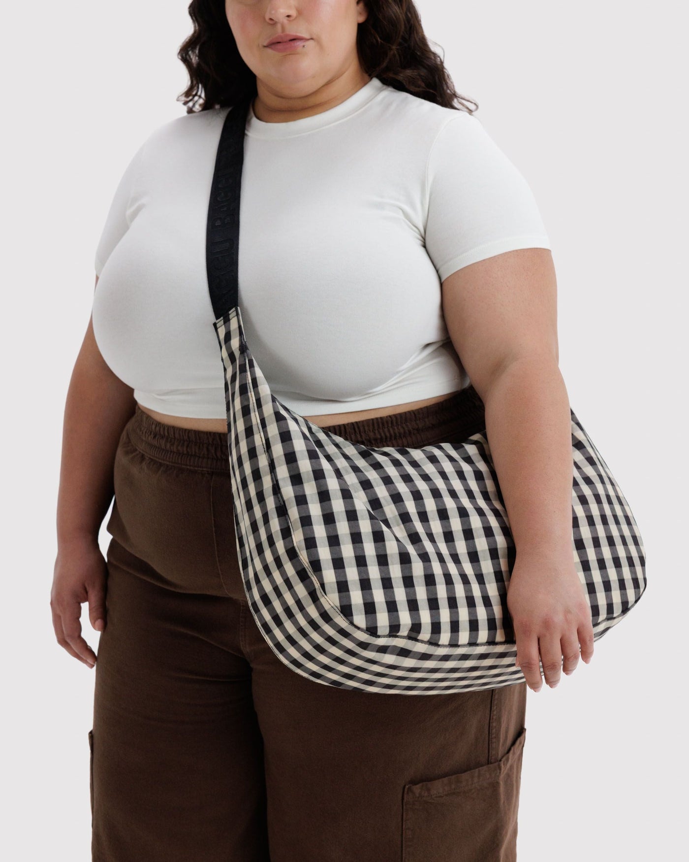 Large Nylon Crescent Bag L9