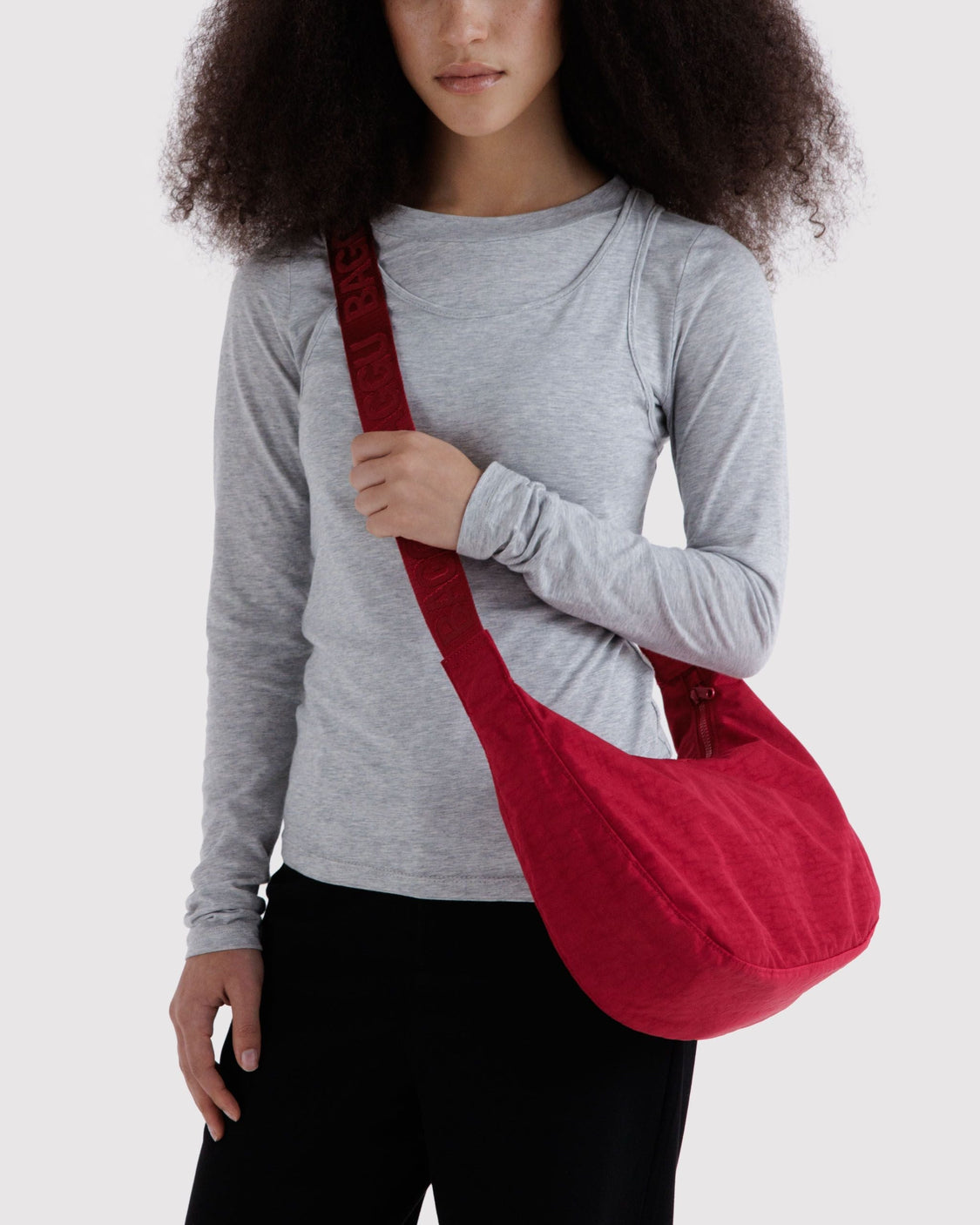 Medium Nylon Crescent Bag Z9