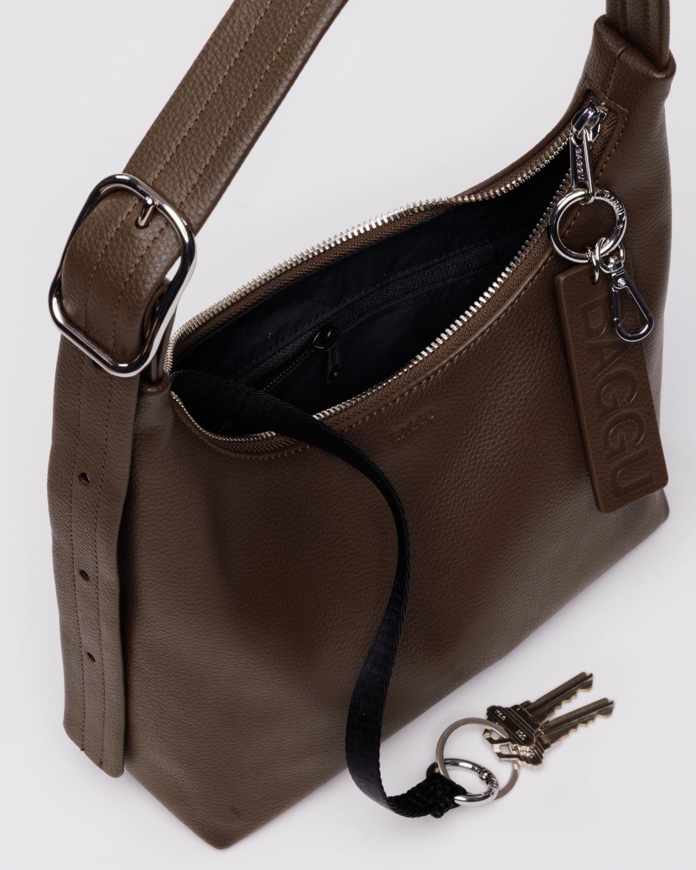 Mini Recycled Leather Shoulder Bag Q4