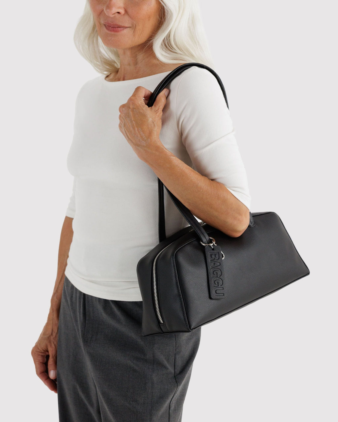 Recycled Leather Bowler Bag H2