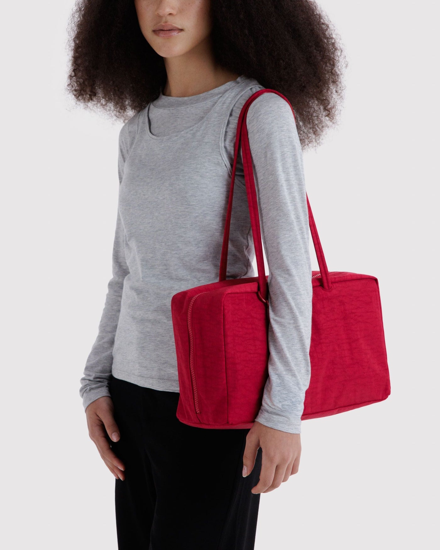 Medium Nylon Bowler Bag S3